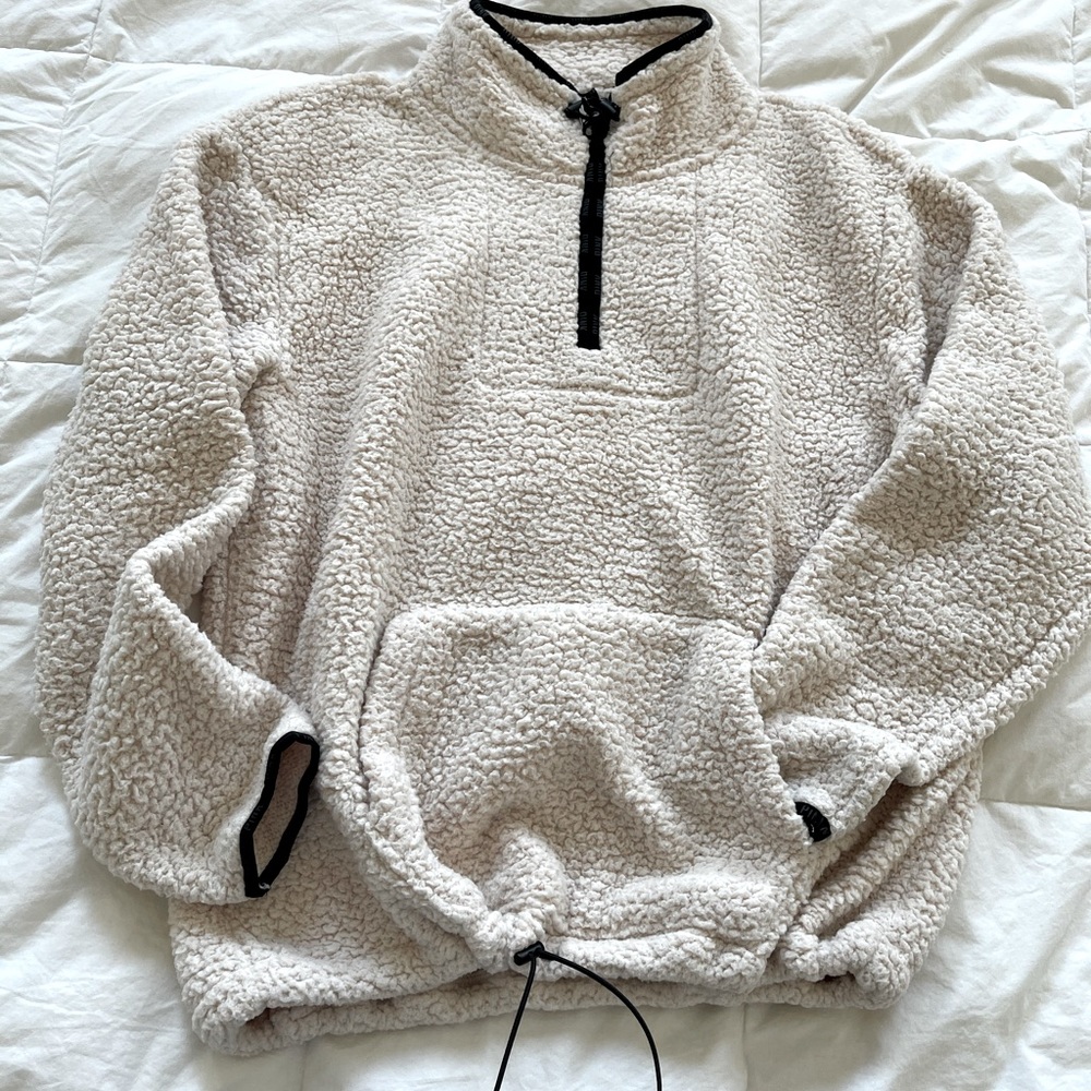 PINK SHERPA sweater SZ LRG